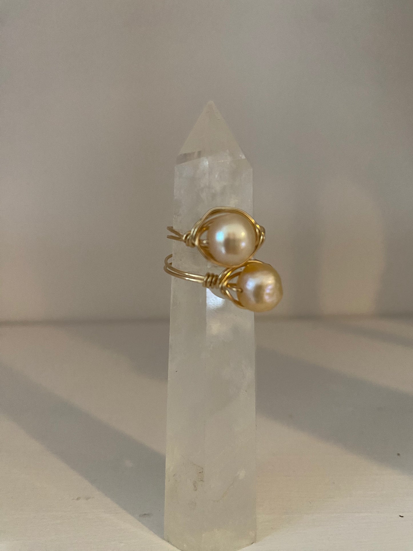 Gemstone Judy Rings Wrapped in Smooth Wire