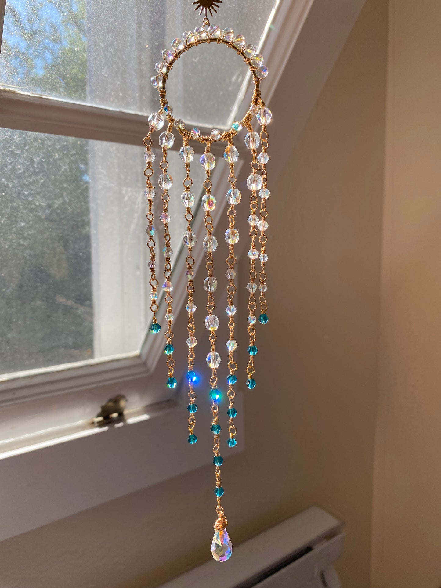 Angel Suncatcher with Crystal Wings